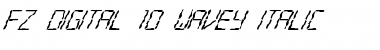 Download FZ DIGITAL 10 WAVEY ITALIC Normal Font