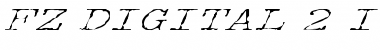 Download FZ DIGITAL 2 ITALIC Font