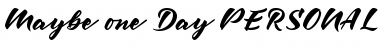 Download Maybe one Day DEMO Regular Font
