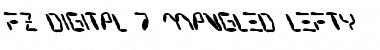 Download FZ DIGITAL 7 MANGLED LEFTY Font