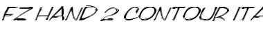 Download FZ HAND 2 CONTOUR ITALIC Normal Font