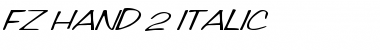 Download FZ HAND 2 ITALIC Font