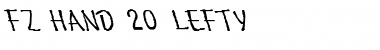 Download FZ HAND 20 LEFTY Normal Font