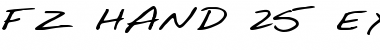 Download FZ HAND 25 EX Normal Font