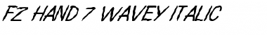 Download FZ HAND 7 WAVEY ITALIC Font