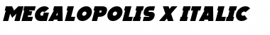 Download Megalopolis X Italic Font