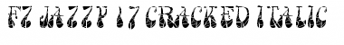 Download FZ JAZZY 17 CRACKED ITALIC Font