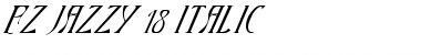 Download FZ JAZZY 18 ITALIC Font