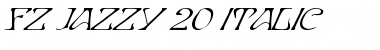 Download FZ JAZZY 20 ITALIC Font