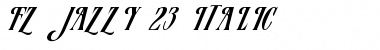 Download FZ JAZZY 23 ITALIC Normal Font