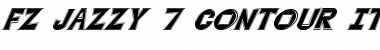 Download FZ JAZZY 7 CONTOUR ITALIC Normal Font