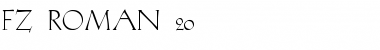 Download FZ ROMAN 20 Font