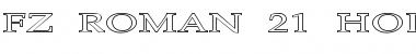 Download FZ ROMAN 21 HOLLOW EX Font
