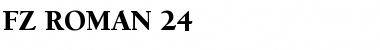 Download FZ ROMAN 24 Font