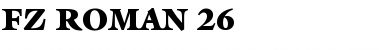 Download FZ ROMAN 26 Font