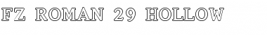 Download FZ ROMAN 29 HOLLOW Font