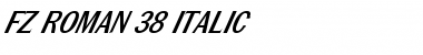 Download FZ ROMAN 38 ITALIC Font