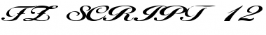 Download FZ SCRIPT 12 EX Normal Font