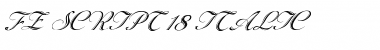 Download FZ SCRIPT 18  ITALIC Font