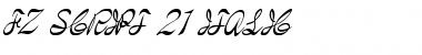 Download FZ SCRIPT 21 ITALIC Font