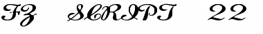 Download FZ SCRIPT 22 EX Font