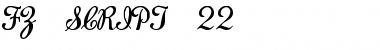 Download FZ SCRIPT 22 Normal Font