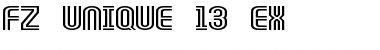 Download FZ UNIQUE 13 EX Normal Font