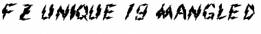 Download FZ UNIQUE 19 MANGLED Normal Font