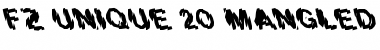 Download FZ UNIQUE 20 MANGLED LEFTY Normal Font