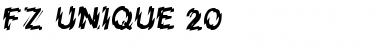 Download FZ UNIQUE 20 Normal Font