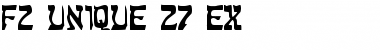 Download FZ UNIQUE 27 EX Font