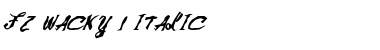 Download FZ WACKY 1 ITALIC Font