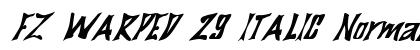 FZ WARPED 29 ITALIC Normal preview