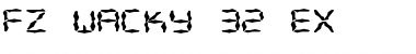 Download FZ WACKY 32 EX Font