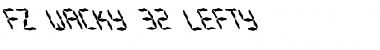 Download FZ WACKY 32 LEFTY Font