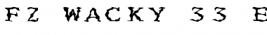 Download FZ WACKY 33 EX Font