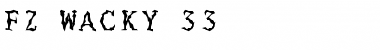 Download FZ WACKY 33 Font