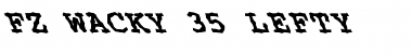 Download FZ WACKY 35 LEFTY Font