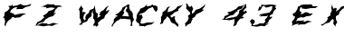 Download FZ WACKY 43 EX Font