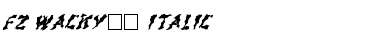 Download FZ WACKY 44 ITALIC Font