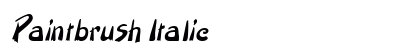Paintbrush Italic Preview