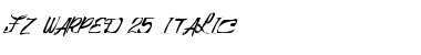 Download FZ WARPED 25 ITALIC Font