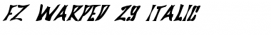 Download FZ WARPED 29 ITALIC Font