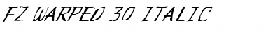 Download FZ WARPED 30 ITALIC Font