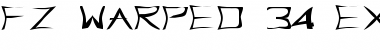 Download FZ WARPED 34 EX Normal Font