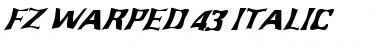 Download FZ WARPED 43 ITALIC Normal Font