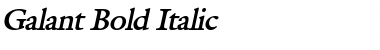 Download Galant Bold Italic Font
