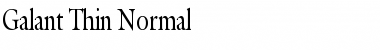 Download Galant Thin Normal Font