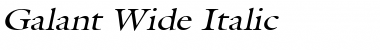 Download Galant Wide Italic Font