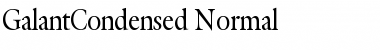 Download GalantCondensed Normal Font
